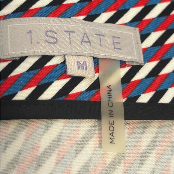 1State Skirt Size M  SHELL:    98% COTTON 2%SPANDEX BINDING: 98%COTTON 2%SPANDEX - Picture 3 of 9